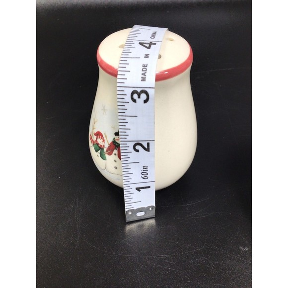 Royal Seasons Snowmen Christmas Salt & Pepper Shaker Set Holiday Stoneware  01V7 - Picture 8 of 8